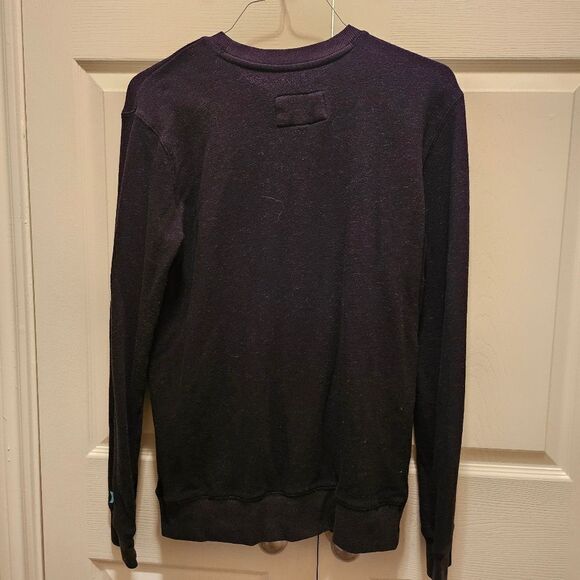 HURLEY MEN'S BLACK PULL-OVER SWEATSHIRT W/SHADOW LOGO Size Large - Picture 5 of 5